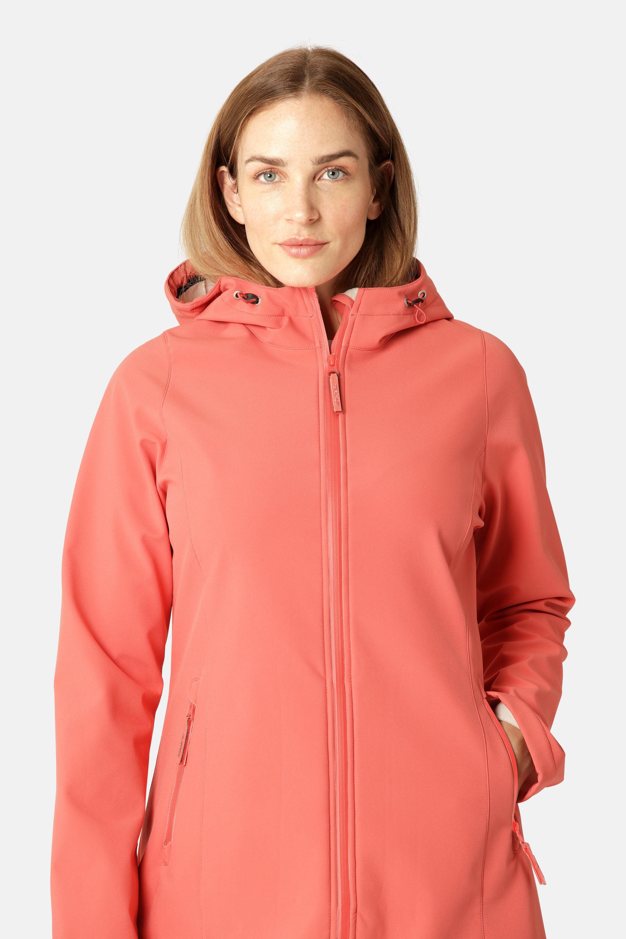 Softshell Regenmantel - Spiced Coral